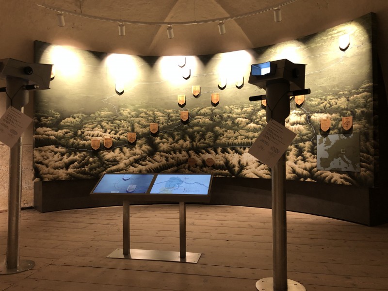 Multimedia-Installationen im „Fuchsturm“ --Festung Kufstein, Tirol (A)