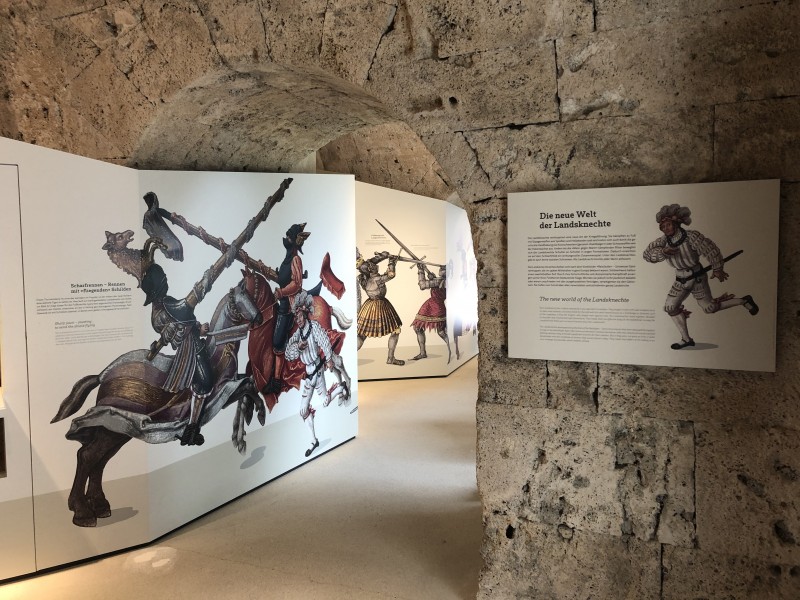 “Knightly idealism and foot soldier reality”--Exhibition in the Artillery Laboratory, Kufstein Fortress, Tyrol (A)