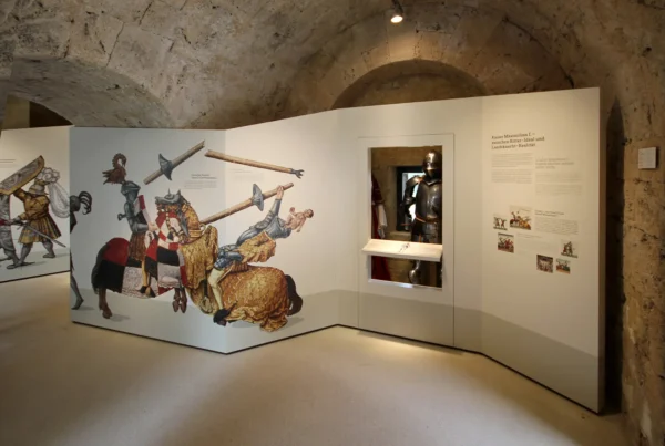Artillerielaboratorium mit der Ausstellung