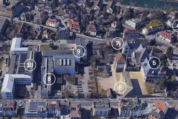 Luftansicht Museumsquartier Bern