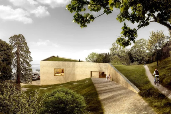 Visualisierung Museumsentwurf Zugang