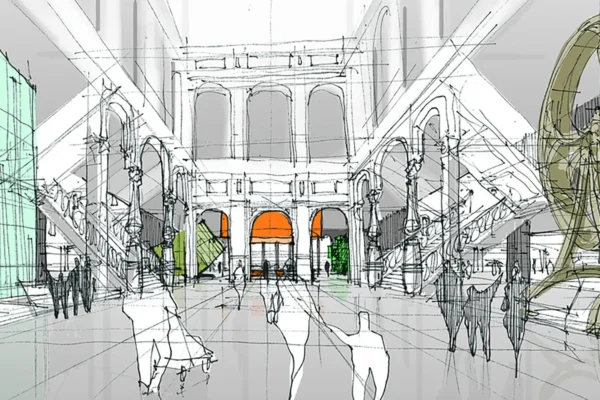 Entwurf für Museumsgestaltung
