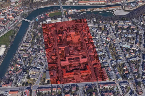 Luftansicht Museumsquartier Bern