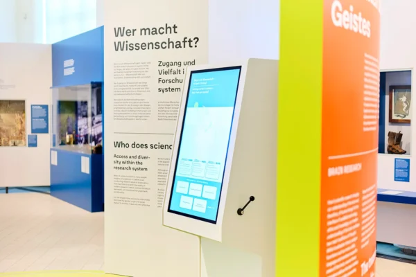 TMW Wissenschaft im Wandel, Ausstellungsbereich "Wer macht Wissenschaft?"